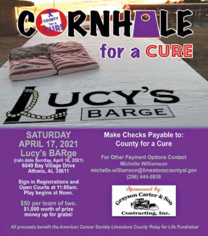 2021 Cornhole for a Cure Tournament Scheduled for April