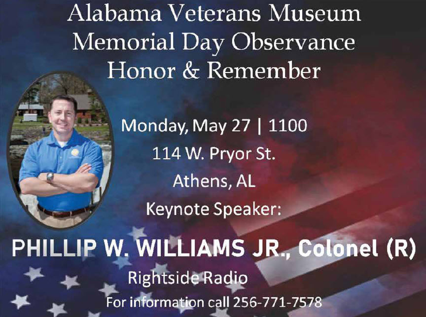 Memorial Day Program At The Alabama Veterans Museum